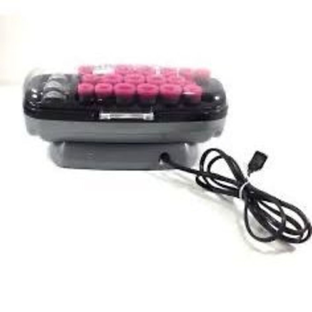 Conair Hot Clips Multi Size Hot Rollers Set Vintage Ceramic Pink Hair Styling